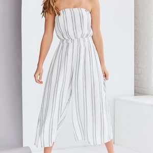 Silence + Noise Jackson Strapless Culotte Jumpsuit